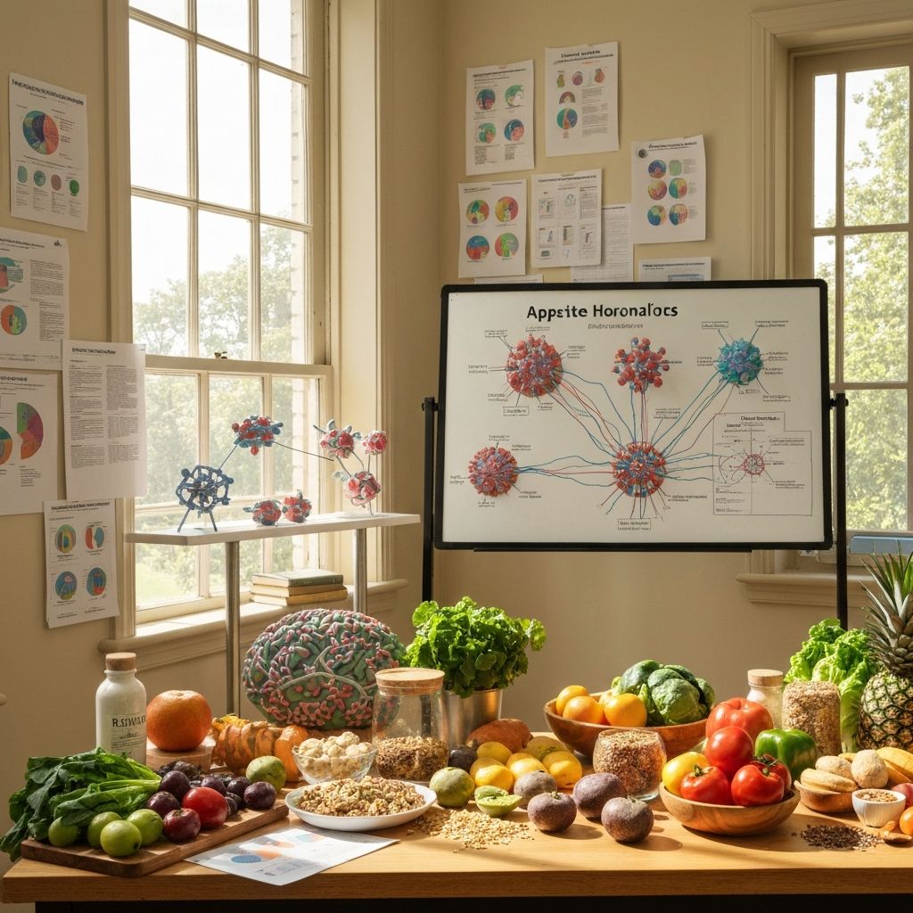 Appetite regulation neural and hormonal pathways